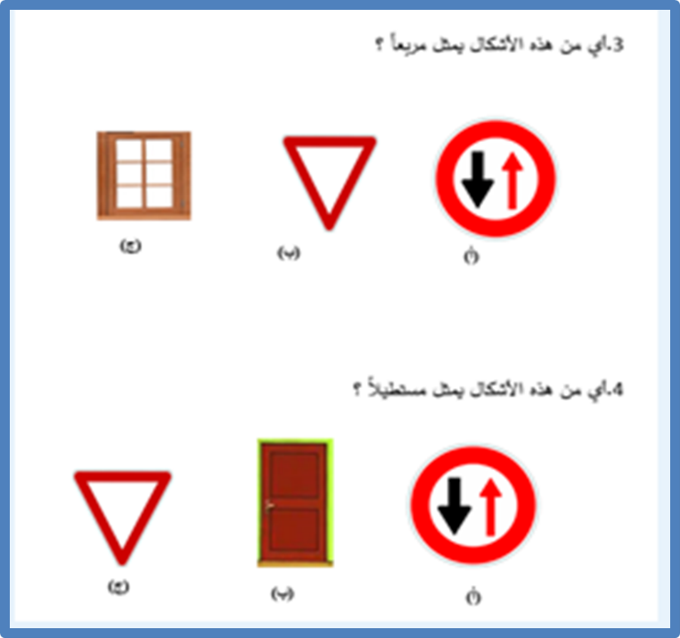 الاشكال ثنائية الابعاد