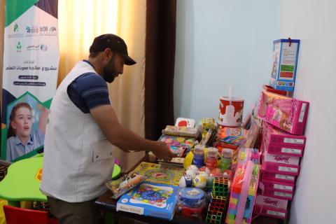 تجهيز غرفة الدعم النفسي في وحدة الدعم الطلابي